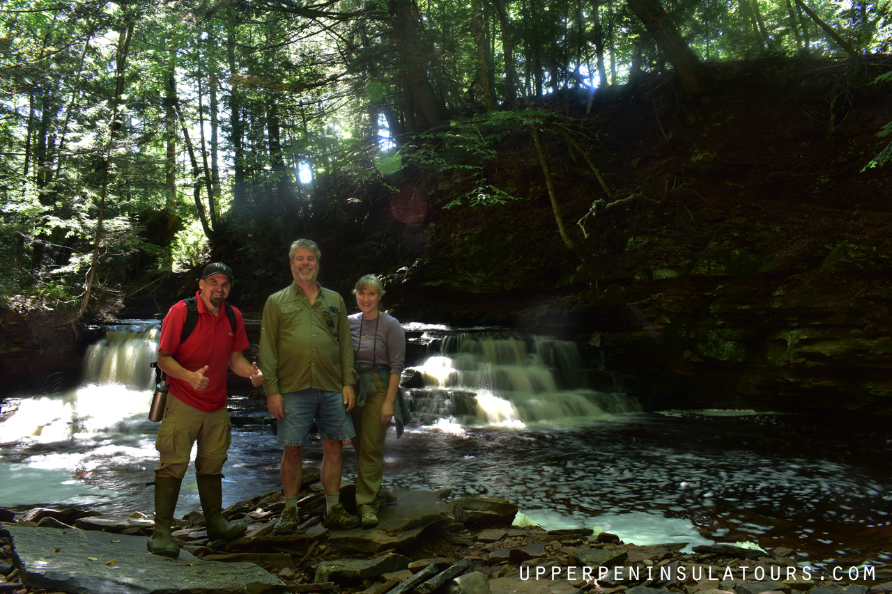 hidden waterfalls tour - upper peninsula waterfall tours