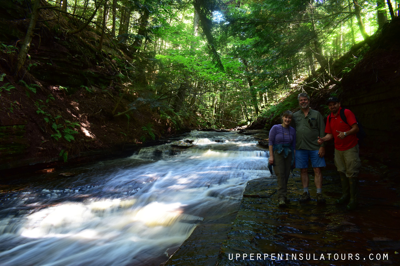 hidden waterfalls tour - upper peninsula waterfall tours